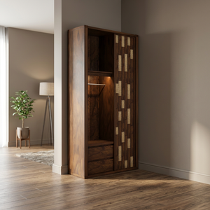Terra <b>Wardrobe</b> Modern Contemporary Natural Design Bedroom Furniture Wooden Closet Home Hotel <b>Storage</b> Cabinet - Product Image 3