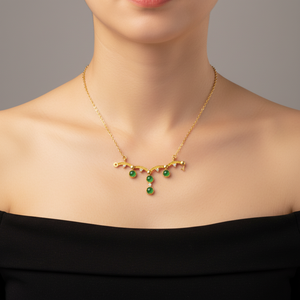 Collar de Jadeíta Feicui de Oro de 24K de Lujo Ortodoxo de Alta Calidad para Mujer, Certificado por Terceros, Ideal para Eventos de Gala - Product Image 4