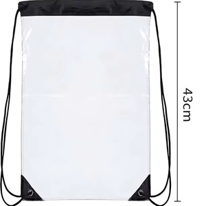 Özel Logo Baskılı Şeffaf Su Geçirmez PVC İpli Sırt Çantası GPS Güneş Paneli USB Polyester Astarlı Katlanabilir Yüzme Açık Hava Seyahat Çantası - Product Image 1