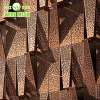Commerce Bâtiment En Aluminium Découpe Laser Mur Revêtement Décoration En Aluminium Placage Ventilé Façade Rideau Mur Conception