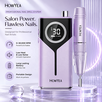 Machine à ongles électrique sans fil rechargeable 30000 tr/min, lime à ongles portable pour salon et usage domestique
