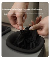 Masseur de pieds électrique Shiatsu à pétrissage profond avec chaleur infrarouge et compresseur d'air, appareil de massage pratique pour la maison