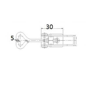 Cierre de Palanca Ajustable de Acero Inoxidable, Cierre de Seguridad para Camiones, Gabinetes, Cajas, Cierre de Seguridad - Product Image 4
