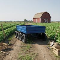 Chinesisches Autonomes Landwirtschaftsfahrzeug 1 Tonne Rad-Batteriebetriebener Farm-Minidumper Elektrische Selbstladende Mini-Schubkarre