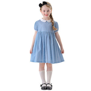 लड़कियों के लिए ऐलिस ब्लू प्लेड लोलिटा स्कर्ट नई हेलन राजकुमारी कॉस्प्ले बच्चों के एनीमे वेशभूषा - Product Image 6