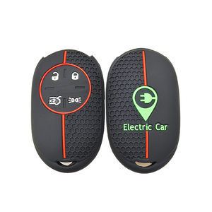 New Energy Vehicles Silicone Car Remote Key Ring Fob Cover Case Shell Holder Protector pour <span class=keywords><strong>500</strong></span> EV 500e 2020 2021 2022 pour <span class=keywords><strong>Fiat</strong></span> - Product Image 1