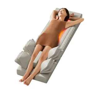 Elektrik Shiatsu masaj matı tam vücut yoğurma köpük titreşim ısı ile masaj matı tress