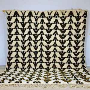 Stylish Moroccan Handmade Woolen <b>Rug</b> Modern Luxury Cotton Customizable for Home Hotel Abstract Exercise Design Area <b>Rugs</b> Sets - Product Image 4