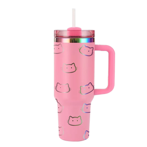 Vaso Térmico <span class=keywords><strong>de</strong></span> Acero Inoxidable KT <span class=keywords><strong>de</strong></span> 40 oz, Color Rosa Brillante, Personalizado, Nuevo, <span class=keywords><strong>de</strong></span> Alta Calidad, al por Mayor, para <span class=keywords><strong>Viajes</strong></span>, para Coche - Product Image 1