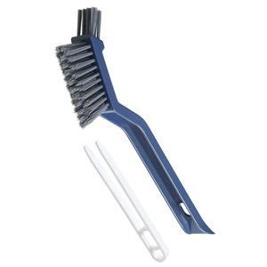 3 In 1 Plastic Floor Brush With Hard Bristle For Bathroom Toilet Cleaning And Crevice <b>Gap</b> Multi Functional Brush Blue White - Product Image 5