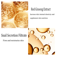 Ensemble de beauté pour le visage hydratant 6 en 1 de luxe pour femmes Anti-âge avec ginseng Escargot Vitamine C Acide hyaluronique pour adultes Soulagement de l'acné