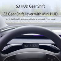 S3 Mini HUD Levier de vitesses CarPlay Android Auto Écran partagé Télécommande Amplificateur pour Tesla Model 3 Highland (1 an)