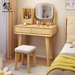 chinese factory low cost customized large stock ready to ship drawer dresser newest design bedroom furniture wood mirror dresser - Product Image 2