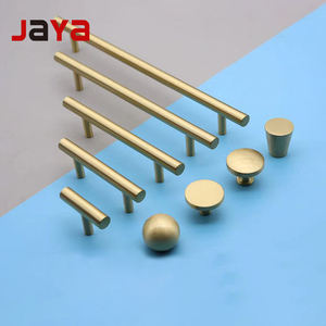 JAYA Modern Single Hole <strong>Knob</strong> Round Shaped Brass Cabinet Drawer <strong>Knob</strong> Manufacture Furniture <strong>Door</strong> Handles - Product Image 4