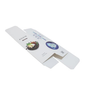 Petite boîte blanche personnalisée à bas <span class=keywords><strong>tarif</strong></span> Emballage de papier ordinaire avec stratification mate pour crème pour le visage Boîte en carton blanche - Product Image 6