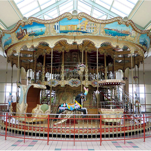 Carrousel de luxe à deux étages pour intérieur - Équipement de divertissement musical LED personnalisé pour centre commercial - Product Image 6