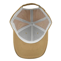 Op maat gemaakte OEM ontwerp je eigen gele witte zwarte blauwe 6-delige gebogen klep dames heren wollen baseball pet unisex sport pet