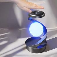 Lámpara de Bola Levitante 3D con Cargador Inalámbrico para Teléfono, Lámpara LED 3D Creativa de Mesa, Lámpara de Luna Flotante para Dormitorio, Regalo Novedoso