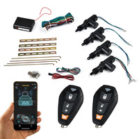Système de verrouillage centralisé universel 12V pour voiture avec entrée sans clé, démarrage à distance, connexion de klaxon, un contrôle trois moteurs, montage OLIVER