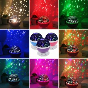 Colorful <b>LED</b> Starry Projector Lamp 360-Degree Rotating Night <b>Light</b> Modern ABS Night Gift Lamp for Children's Bedroom - Product Image 4