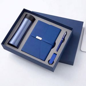 Customized Pu Leather Note Book Corporate Gift Set A5 <b>Journal</b> Wholesale Promotional Luxury Notebook Pen Set With Water Bottle - Product Image 1
