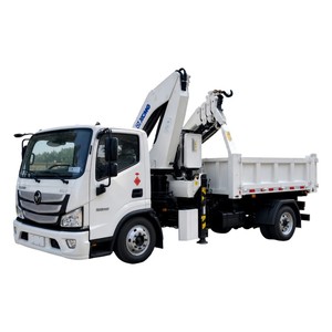 รถบรรทุก Foton Aumark 4x2 แบบเทท้าย พร้อมเครนบูมแบบพับได้ 4 ตัน - Product Image 1