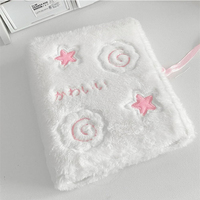 V044 Anpassen Plüsch Photo card Binder Hüllen Buch Cute Star Photo card Holder A5 Binder 6 Ring Instax Cartoon Photo card Album