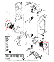 Pompe pneumatique à membrane multi-usages Santoprene 286.095.354 à basse pression, résistante aux hautes températures et à l'usure