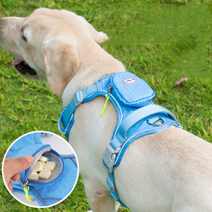 Nouveauté : Harnais tactique réglable pour <span class=keywords><strong>chien</strong></span> en nylon de luxe, anti-traction, avec poches, pour chiens de taille moyenne à grande - Product Image 1