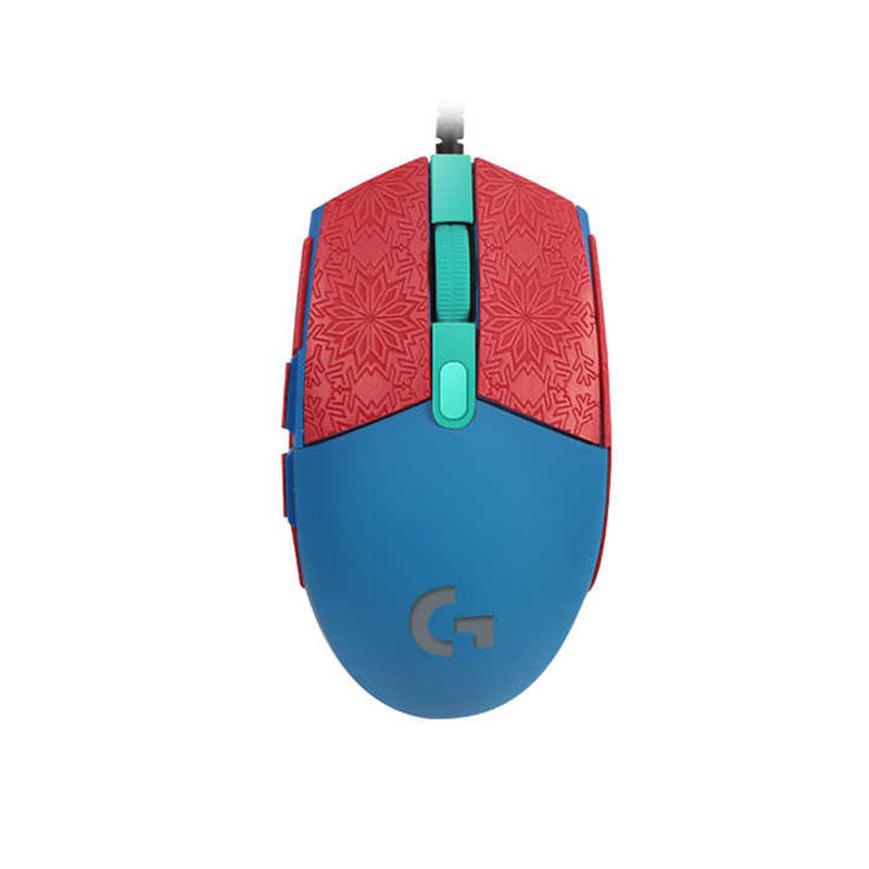 1pcs demi-pack souris autocollant-rouge