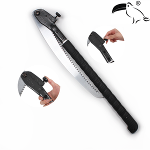 Sega Pieghevole Resistente con Denti Affilati su 3 Lati, Sega a Mano per Legno, Campeggio e Potatura, Manico in Alluminio - Product Image 5