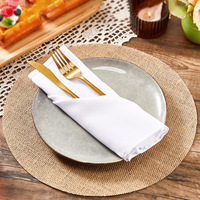 Sets de table en jute et toile de jute bohème, tissés à la main, pour mariage, décoration de la maison, sous-verres résistants à la chaleur