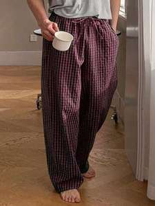 Vêtements de nuit rayés en coton pour couple, pantalons de pyjama personnalisés pour homme et femme, fabricant de vêtements au Vietnam - Product Image 4