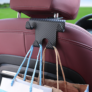 Accesorios universales para interior de coche, ABS colgador de reposacabezas de asiento de coche, gancho de asiento para almacenamiento trasero de asiento trasero de coche - Product Image 6
