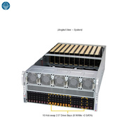 Serveur GPU Supermicro AS-5126GS-TNRT2 5U pour l'IA, prend en charge jusqu'à 10 GPU H200 NVL ou MI350P avec double processeur AMD EPYC 9005