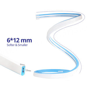 Bande lumineuse 12V, ruban RGB UV, peinture corporelle phosphorescente, bandes LED noires souples, tubes LED néon flexibles ultra-fins de 5 mm, lumières néon solaires - Product Image 2