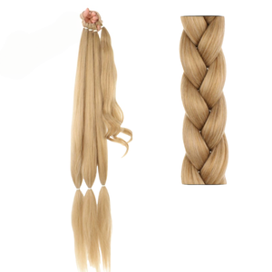 Extensiones de cabello de cola de caballo de 30 pulgadas de largo, banda de goma sintética <span class=keywords><strong>con</strong></span> cola de caballo trenzada, <span class=keywords><strong>trenzas</strong></span> naturales para mujer - Product Image 2