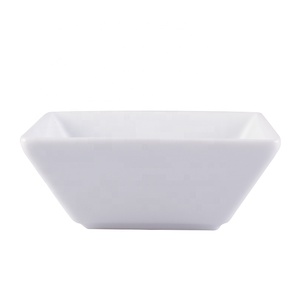 Juegos de cuencos para sopa <span class=keywords><strong>y</strong></span> arroz de cerámica cuadrada blanca para uso en <span class=keywords><strong>restaurante</strong></span> - Product Image 2