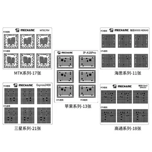 ตาข่ายกันน้ำมันสีเขียวสำหรับงานซ่อมแซมวงจร PCB <span class=keywords><strong>CPU</strong></span> ยี่ห้อ Mechanic ใช้ได้กับ iPhone SAMSUNG Qualcomm MTK HIS - Product Image 6