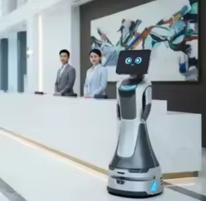 Robot de Servicio Comercial con Asistente de Voz IA, Pantalla HD de 14 Pulgadas, Robot Autónomo con Evitación de Obstáculos - Product Image 5