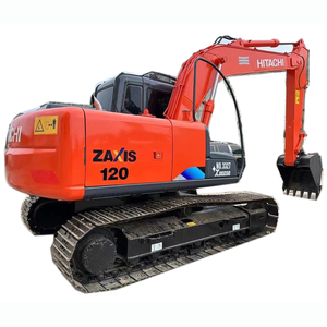 Excavatrices Hitachi ZX120 d'occasion, excavatrice sur chenilles de 12 tonnes, importée du Japon, excellent état de fonctionnement, accessoire tarière - Product Image 1