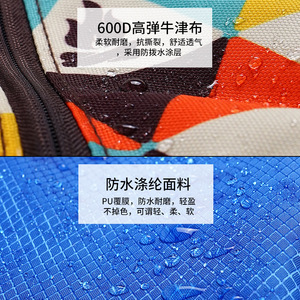 Sac de rangement portable imperméable Campleader pour bâtons de randonnée, cannes à pêche, utilisation en extérieur - Product Image 3