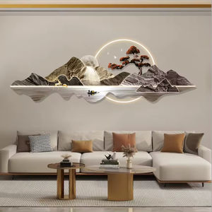 Acrylique UV tranchant fait à la main Art moderne de haute qualité LED paysage bonsaï salon chambre maison décoration murale peinture - Product Image 2