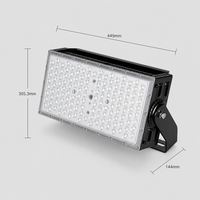 Projecteur LED extérieur étanche 300W 400W SMD5050 anti-éblouissement, design rectangulaire moderne, personnalisable, 2000K, 48V 230V, pour grue à tour