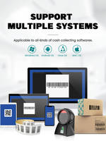 AK-9120 CMOS Image Auto Sense Scanning Scanner de bureau Boîte de paiement électronique Montage mural Fix Scanner de codes à barres 2D