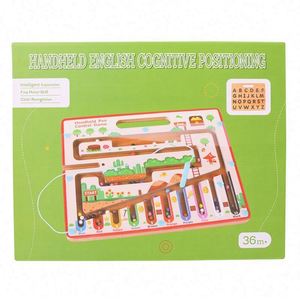 Nouveauté : Jouet en bois magnétique pour enfants de 4 à 6 ans, jeu de labyrinthe pour apprendre les lettres de l'alphabet, les couleurs et les nombres, avec stylo de contrôle - Product Image 6