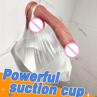Dildo réaliste incurvé de 10 pouces, XXL, peau réaliste, gros dildo en silicone épais, point G, mains libres, pénis souple, jouet sexuel pour hommes et femmes