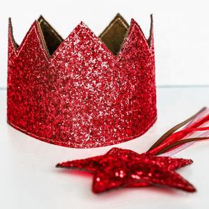 Diadema de Corona y Varita de Hada con Estrella para Niñas, 2 Piezas, Accesorios para el Cabello para Ramadán, Graduación y Fiestas de Cumpleaños - Product Image 2