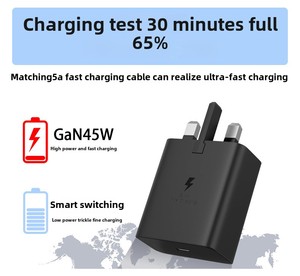 45W nhà máy USB C khối 2-Port tường cắm sạc nhanh Adapter PD + QC Multiport USB C sạc C cho máy tính xách tay ETL/CE/ukca chứng nhận - Product Image 4