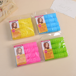 Venta al por mayor de rulos para el cabello, rulos de plástico para el cabello <span class=keywords><strong>con</strong></span> clips, alfileres, rodillos de <span class=keywords><strong>velcro</strong></span> de plástico para el cabello - Product Image 3